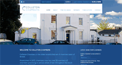 Desktop Screenshot of colletonchambers.co.uk